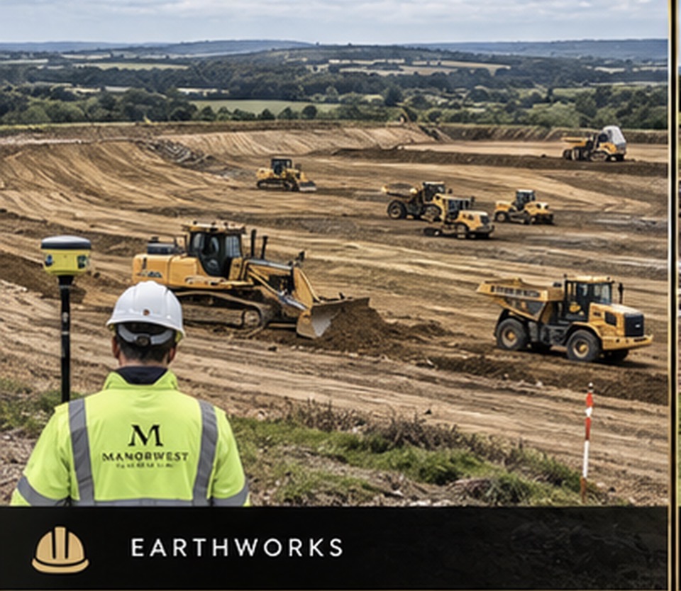 Earthworks across a large development platform